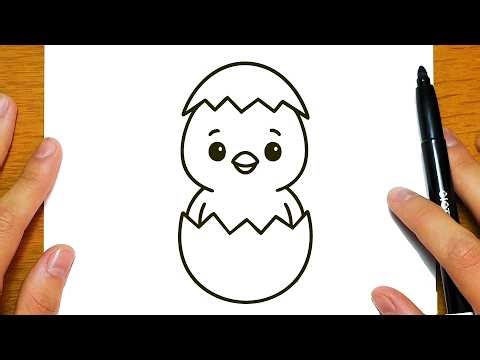 HOW TO DRAW A CUTE CHICK | Easy drawings