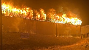 Multiple crews called to scene of 4-alarm blaze at pallet company in Juniata County