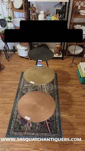 Have you been looking for a small round table? We have a trio or pick just 1. These are all metal so you can use indoors or outdoors. Check them out online at www.sasquatchantiquers.com or head out to Florence, TX and see them for yourself. #Florencetexas #sasquatchantiques #antiquestore #table #design