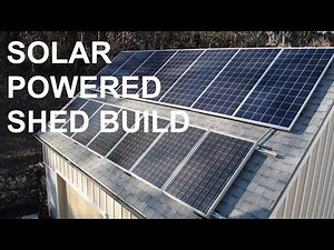 How we built a solar panel system on our backyard shed to reduce power bills.