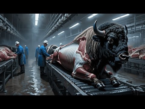 À l'intérieur d'une usine moderne de cuir de bison : de la peau de bison brute au cuir de luxe