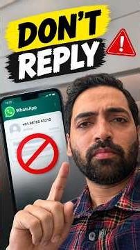 DON'T REPLY To This WhatsApp Number ❌ #shorts