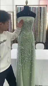 💚 Elegant Green Dress | Fresh & Stylish Look #trending #trending #viral #gownglamour #goldenoutfit