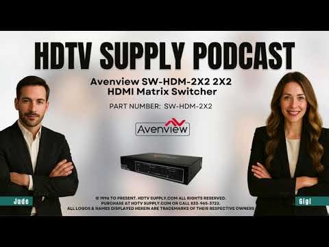 Avenview SW-HDM-2X2 2X2 HDMI Matrix Switcher