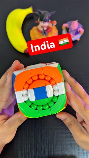 DIY Indian Flag on Bead Cube 🇮🇳