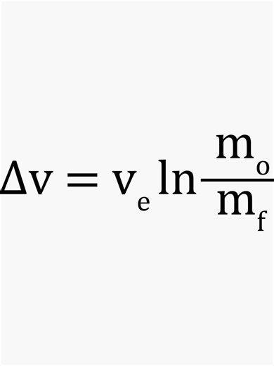 Tsiolkovsky Rocket Equation Sticker, NASA Sticker,waterproof Vinyl, Laptop Water Bottle Car Sticker, Gift for Space Lovers - Etsy