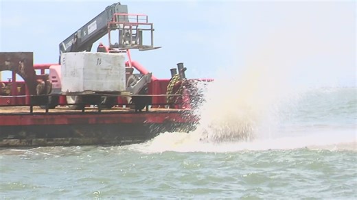 New artificial reef begins construction off coast by Sea Rim State Park