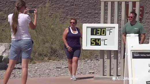 Extreme heat brings people to Death Valley, California