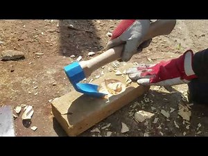 axeandadze.com "blue" woodworking adze