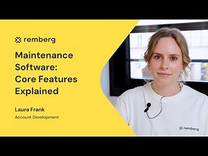 Maintenance software explained: An overview of the most important functions