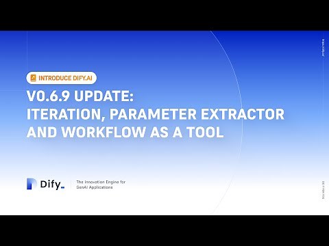 V0.6.9 Update: Iteration, Parameter Extractor, and Workflow as a Tool