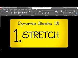 Auto CAD Dynamic Blocks Using STRETCH