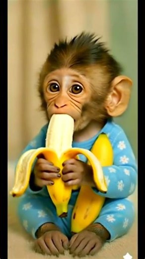 🐒 Monkey Eating Banana 🍌 | Funny Monkey Laughing 😂 | Cute Monkey Video 2025