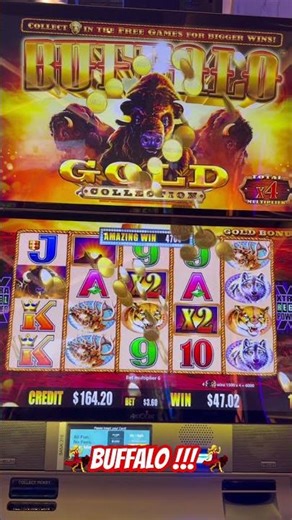 $3.60 Bet… INSANE BUFFALO BONUS OUT OF NOWHERE!! 🦬💥 #casino #slot #lasvegas