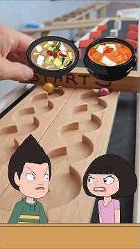 Soybean Paste Stew VS Kimchi Stew | Marble Race