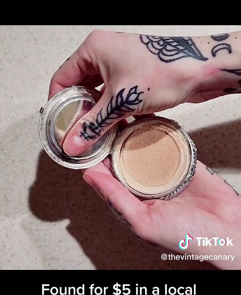 Vintage Mayfair by Evans 1930s Powder & Rouge Compact Mirror