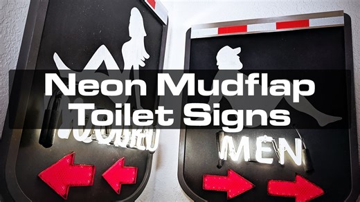 How Neon Mudflap Signs Are Changing Bathroom Signage