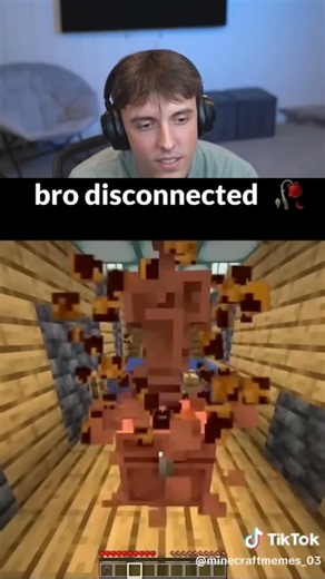 He Disconnected #minecraft #funny #shorts