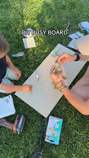 Okay cant wait for you guys to see it finished 🤩 #diybusyboard #busyboard #sensoryactivities