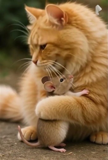 Adorable Cat and Mouse Hug Each Other | Heartwarming Video