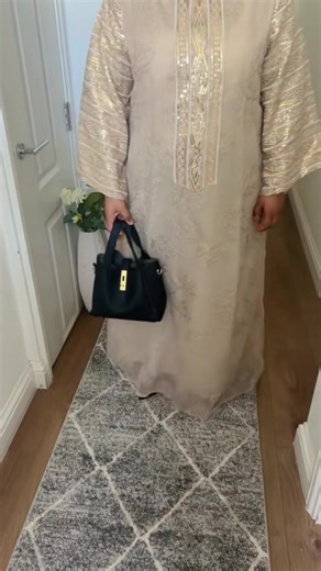 Fashionable Women's Embroidery Sequin Islamic Dress