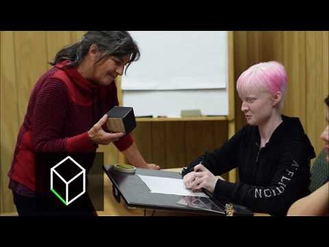 Ann Cunningham Demonstrates Tactile Drawing for Blind Students