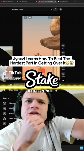 Jynxzi Learns How To Beat The Hardest Part In Getting Over It😳😱 #jynxzi #jynxziclips #jynxzirage #jynxzifunnymoments #viralvideos #fyp #gettingoverit @jynxziontwitch