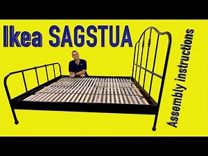 Ikea SAGSTUA Bed frame Assembly instructions