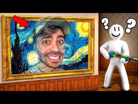 لعبة تحدي التخفي والرسم 😂🔥