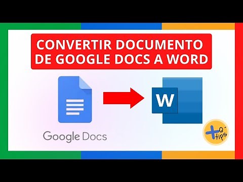 Cómo CONVERTIR un ARCHIVO de GOOGLE DOCS a WORD
