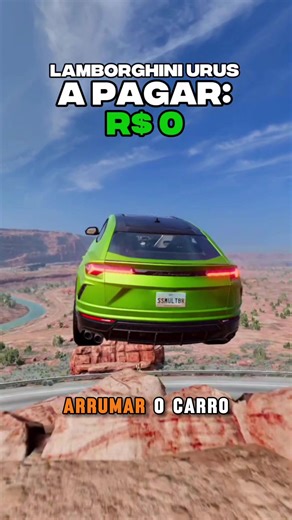 Custos de reparo do carro após salto em BeamNG.drive