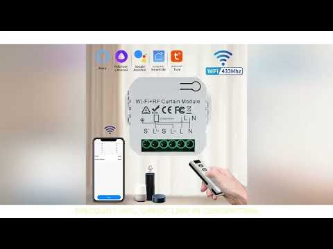Smart WiFi RF Curtain Switch Module Wireless 433MHz Remote Controller Blind Rolling Shutter Smart Li