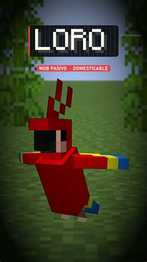 ¿Quién es este mob? El LORO: NUNCA le des una galleta | Minecraft Codex #041