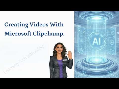 Creating A Video With Microsoft Clipchamp using an AI voiceover recording.