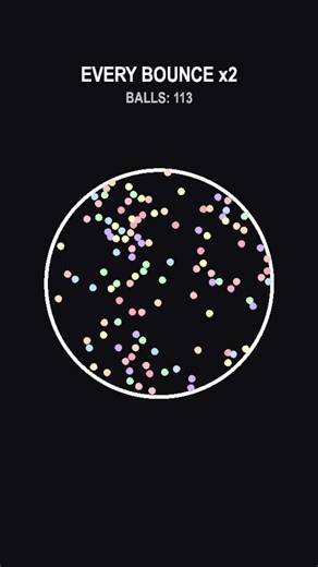 Every Bounce Doubles The Ball!