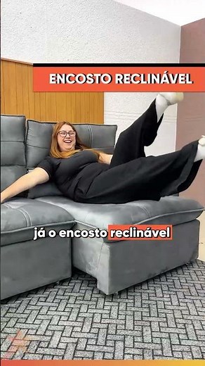 2.10m Retractable and Reclining Sofa with Cup Holders Amore - Esplanada Móveis