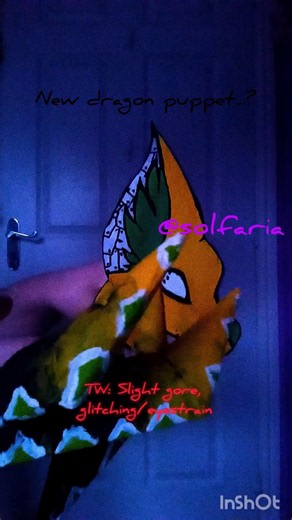 TW: Slight gore, eyestrain and glitching||New dragon puppet...?