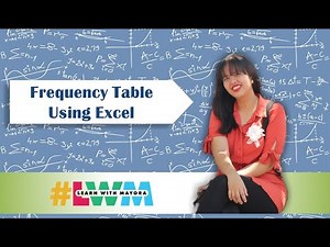 [Tagalog] Frequency Table in Excel | Research Study Chapter 4
