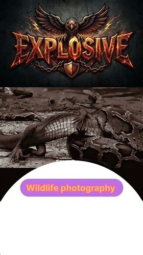 Crocodile vs Python: The Ultimate Wildlife Fight! 😱#wildlife #animals #short