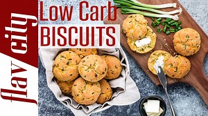 Here's my low carb take on buttery Red Lobster biscuits. These are keto, gluten free, and taste just as good as the real thing! RECIPE: https://www.flavcity.com/homemade-keto-biscuits/ | BobbyParrish
