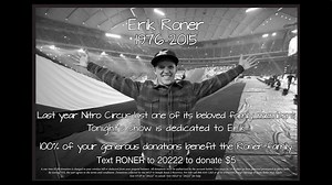 351K views · 9.8K reactions | A year ago today we lost a dear friend and one of our own, Erik Roner. Today we remember him and his family. We love and miss you buddy. Gone but never ever forgotten. To learn more and to donate, visit https://road2recovery.com/cause-view/erik-roner-fallen-hero/. | Nitro Circus | Facebook