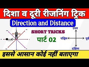 Direction and Distance ( दिशा और दूरी ) full concept & Trick || Reasoning Tricks Maths ssc cgl gd