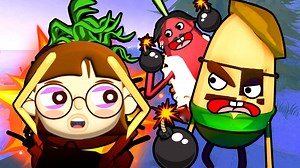 我用放大镜聚光烤青椒，结果自己先被点着啦！ 自爆蔬菜_哔哩哔哩bilibili_游戏解说