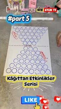 KÂĞITTAN ETKİNLİKLER YAPIYORUZ 🥳 #part5 Kendi Yaptığımız Oyunu Oynadık ve Çok Eğlendik‼️ #etkinlik
