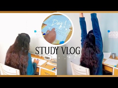 Realistic Study Vlog | Day 1 of content creation as a beginner🎀✨️