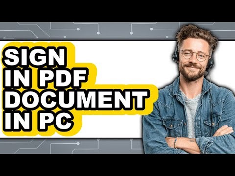 How to Sign in PDF Document in PC
