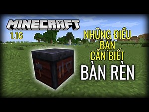 Những Điều Bạn Cần Biết Về "Bàn Rèn" Trong Minecraft!!!(Smithing Table)