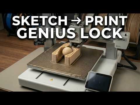 Sketch to 3D Print in Fusion 360 | Self-Locking Towel Hanger