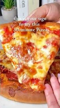 How to make quick 30-minute pizza