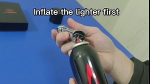 Larruping Red Torch Jet Lighter Windproof Refillable Gas Butane Torch Lighter with Punch Butane Window, Gift Box, (Without Fuel)